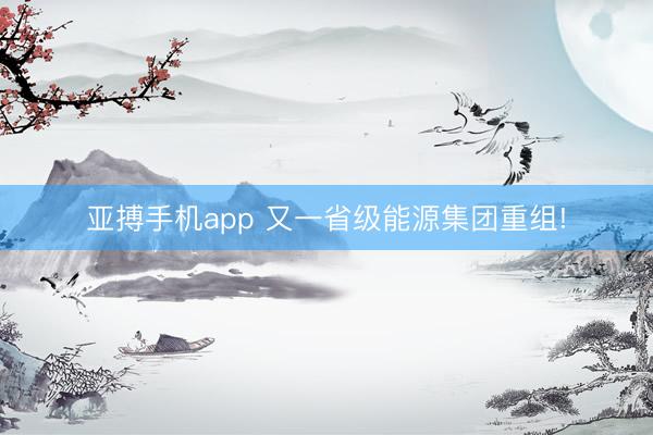 亚搏手机app 又一省级能源集团重组!