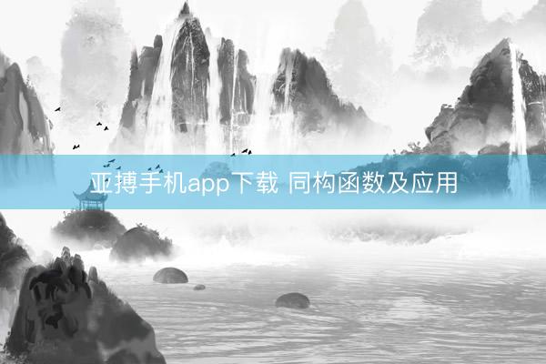 亚搏手机app下载 同构函数及应用