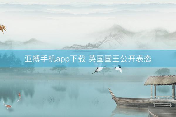亚搏手机app下载 英国国王公开表态